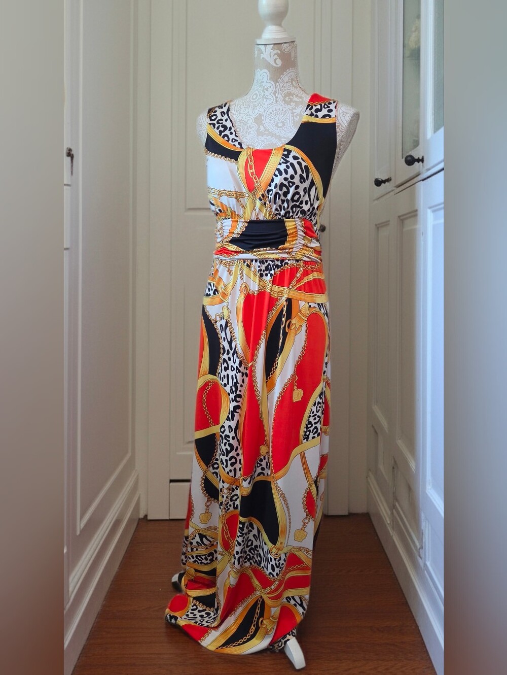 IB Diffusion Chain Leopard Print Maxi Size S